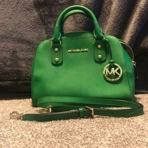 Emerald green Michael Kors handbag